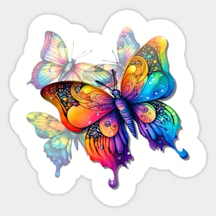 Rainbow Butterflies Sticker